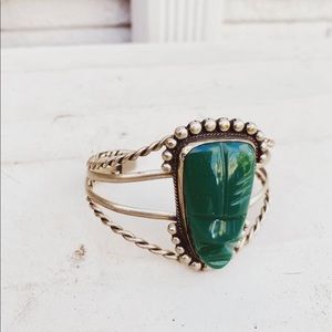 Bohemian sterling cuff